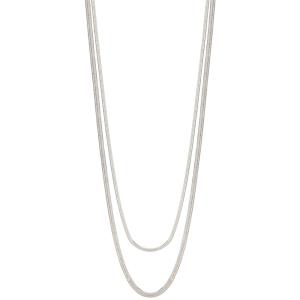 2 LAYERED METAL CHAIN NECKLACE