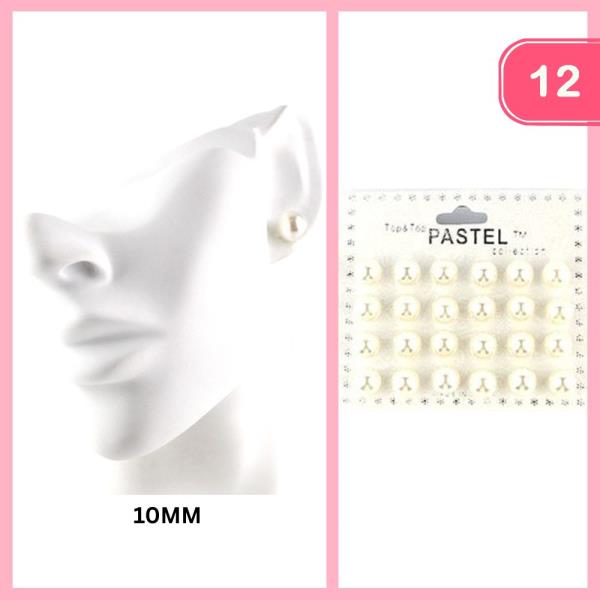 PEARL PAIR EARRING SET (12 UNITS)