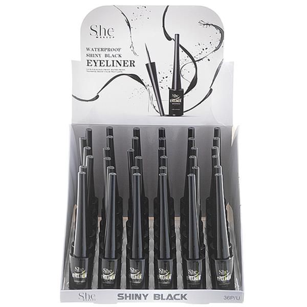 WATERPROOF BLACK LIQUID EYELINER 36 PCS