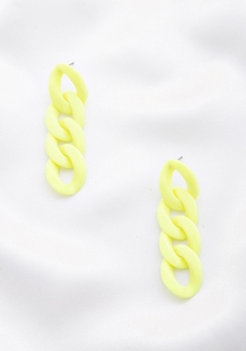 CURB LINK DANGLE EARRING