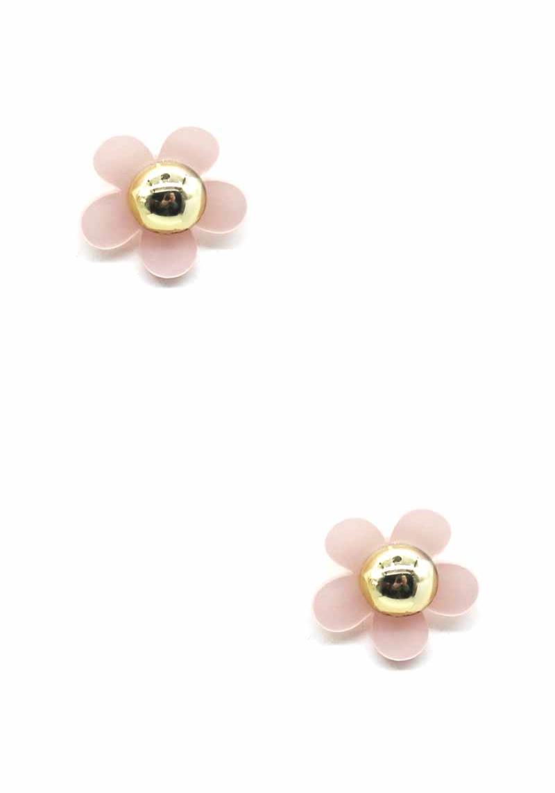 RESIN FLOWER STUD EARRING
