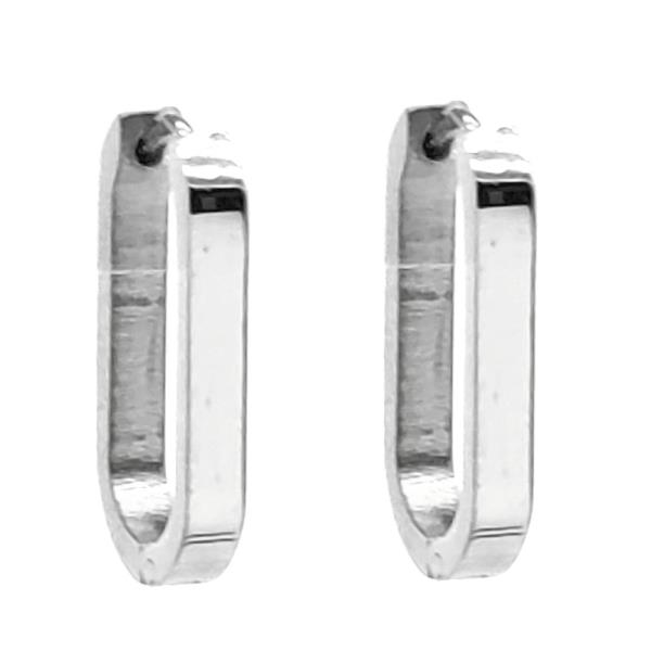 STAINLESS STEEL HUGGIES EARRING