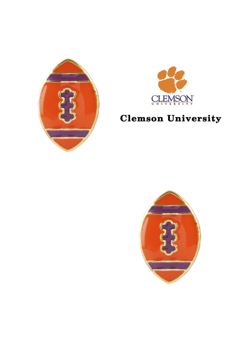 FOOTBALL STUD EARRING