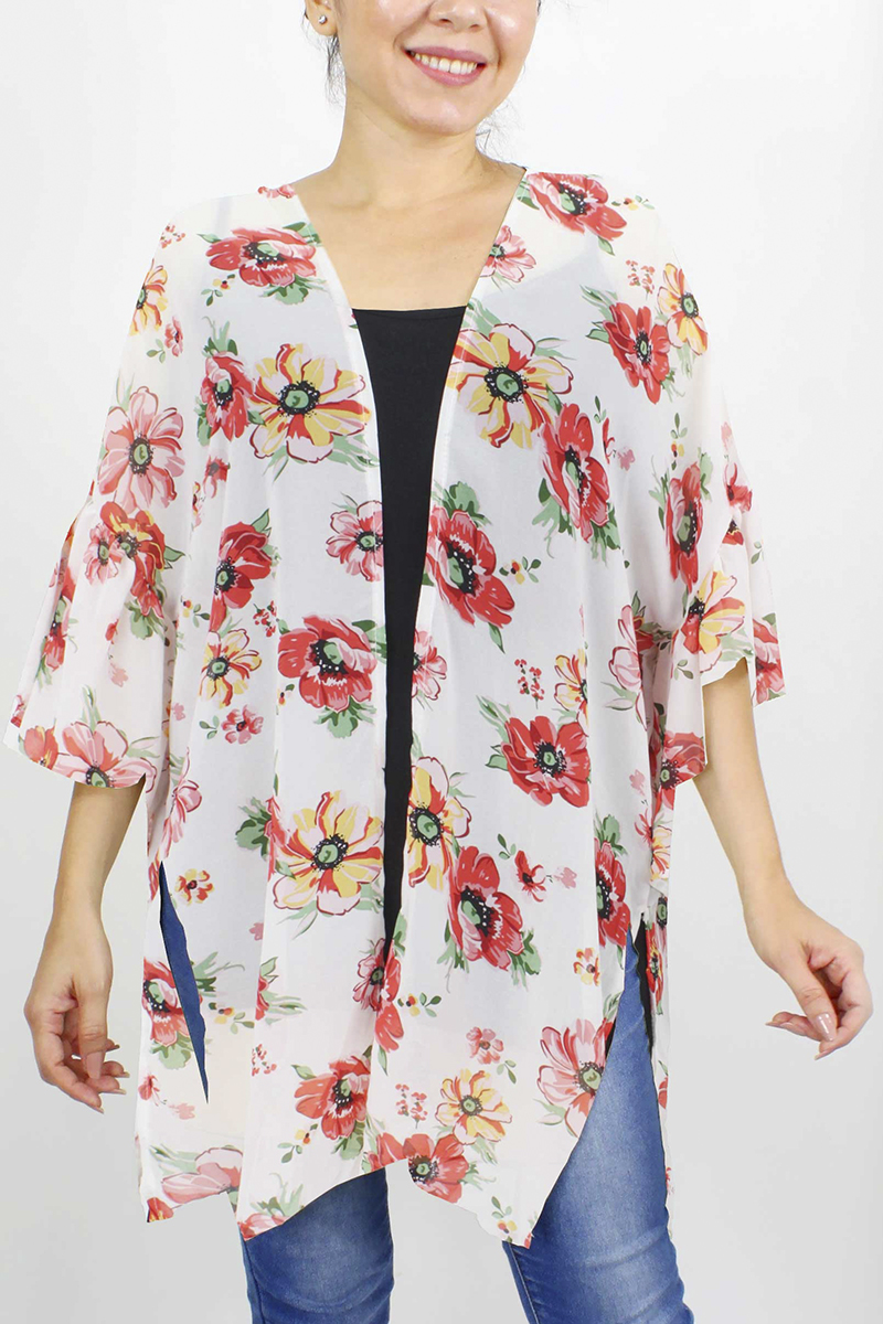 FASHION FLORAL KIMONO