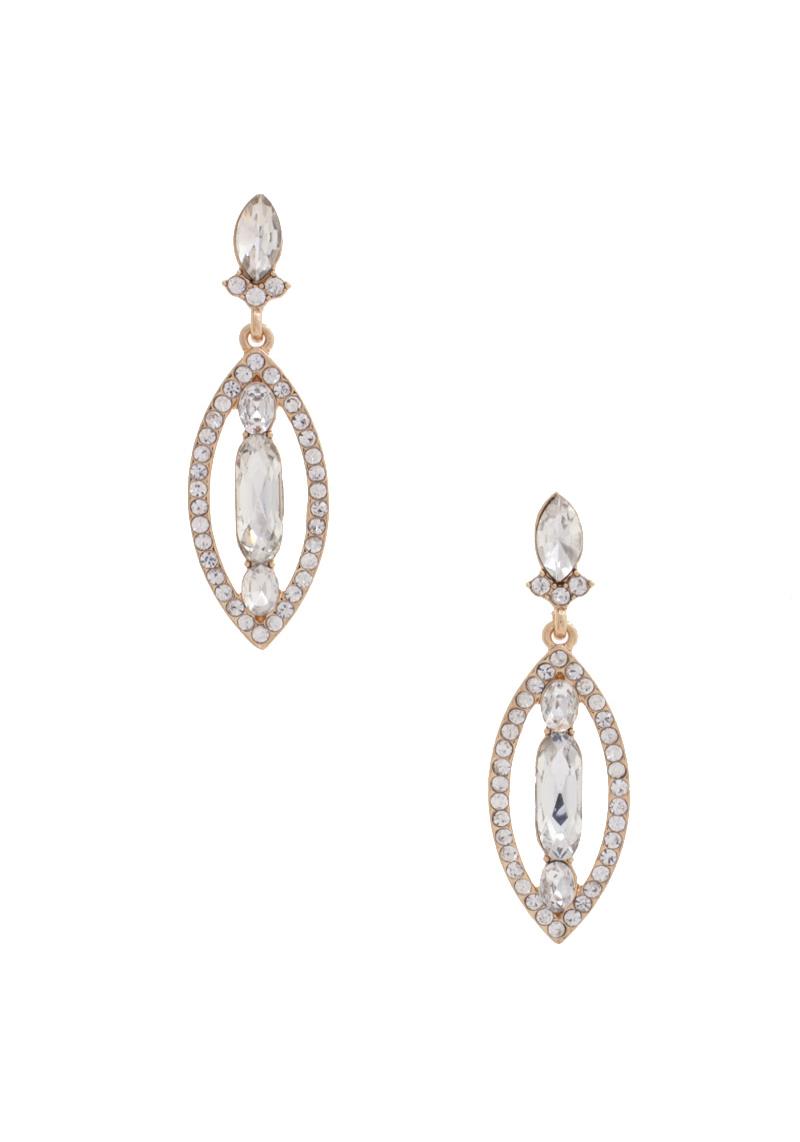 OVAL MARQUISE RHINESTONE EARRING