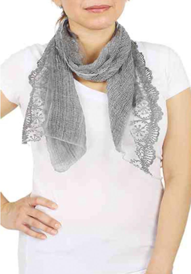 FASHION TULLE RACE SKINNY SCARF