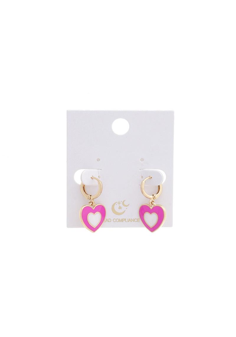 HEART HUGGIE EARRING