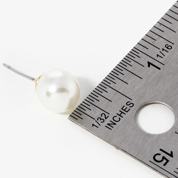 PEARL BEAD STUD EARRING
