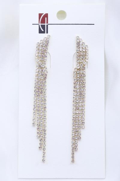 RHINESTONE DANGLE EARRING