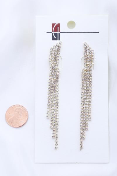 RHINESTONE DANGLE EARRING