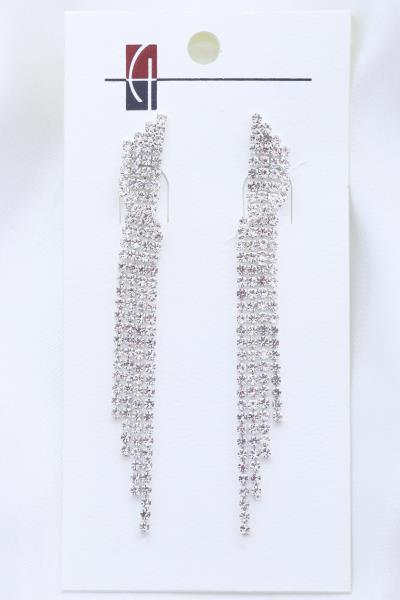 RHINESTONE DANGLE EARRING