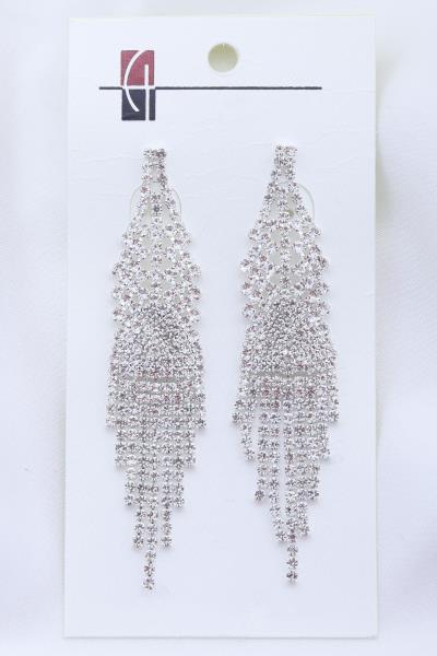 RHINESTONE DANGLE EARRING