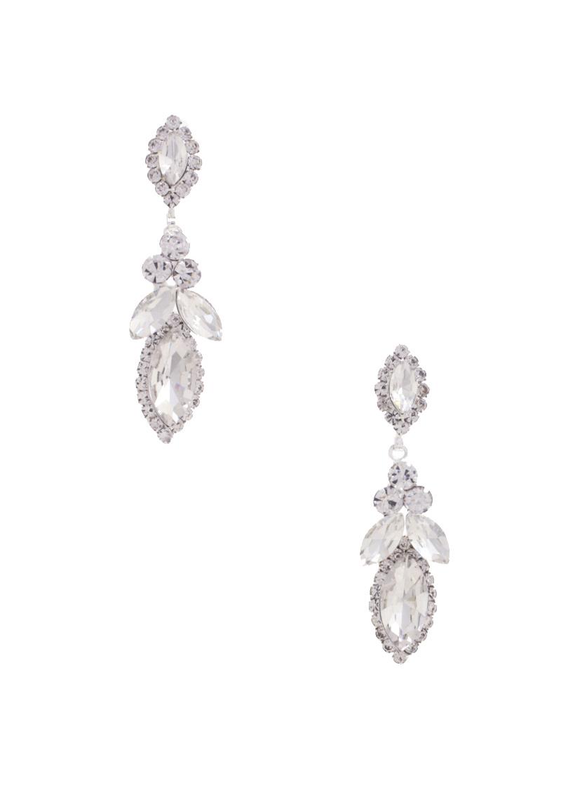 MARQUISE RHINESTONE DANGLE EARRING