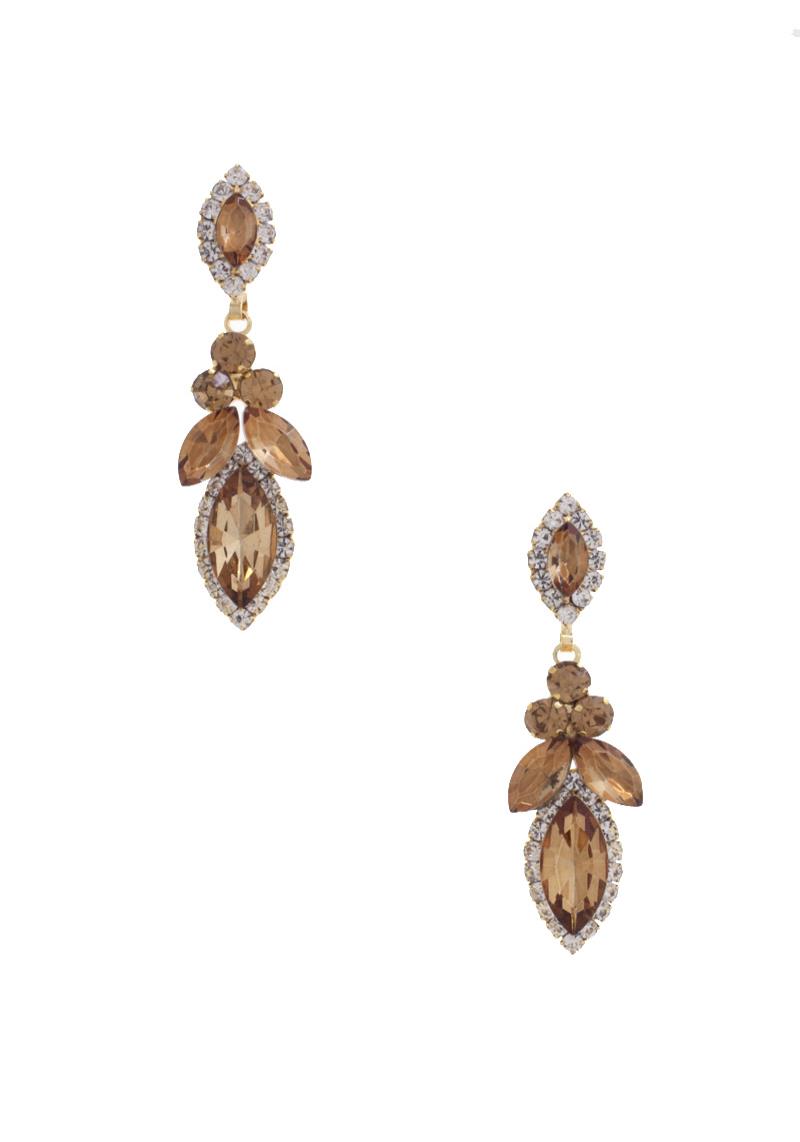 MARQUISE RHINESTONE DANGLE EARRING