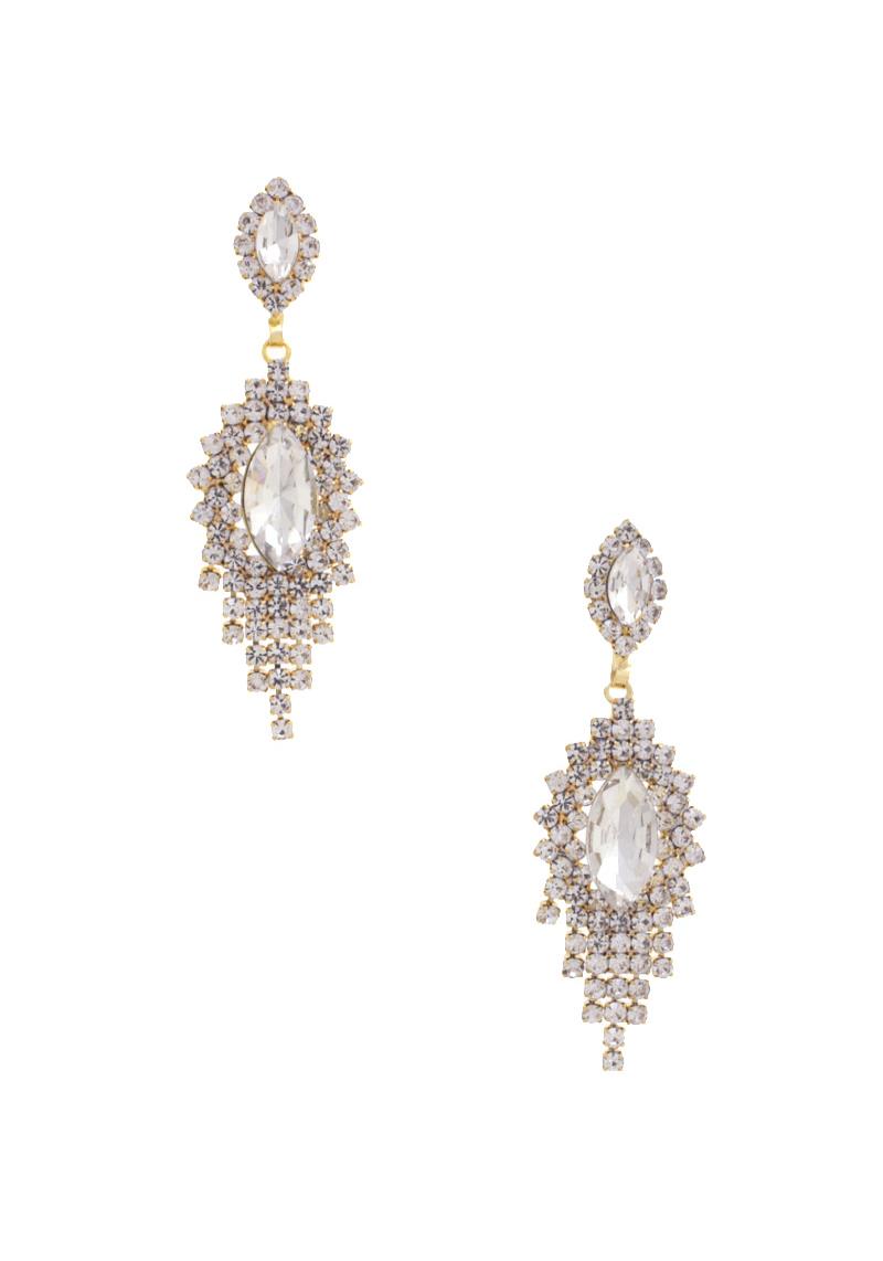 RHINESTONE DANGLE EARRING