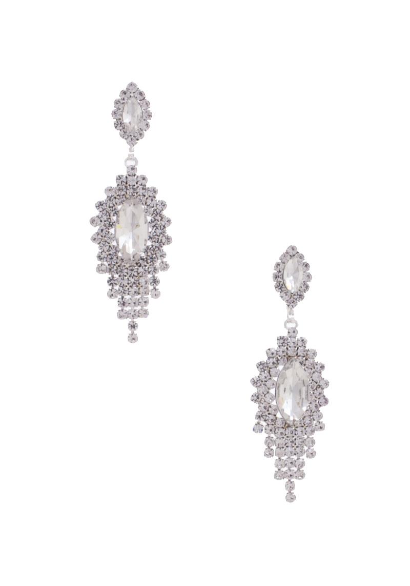 RHINESTONE DANGLE EARRING