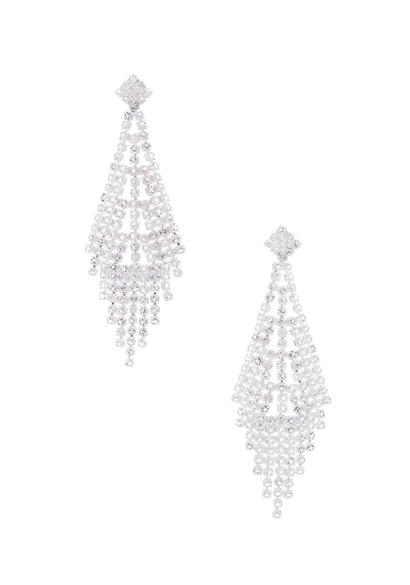RHINESTONE DROP EARRING