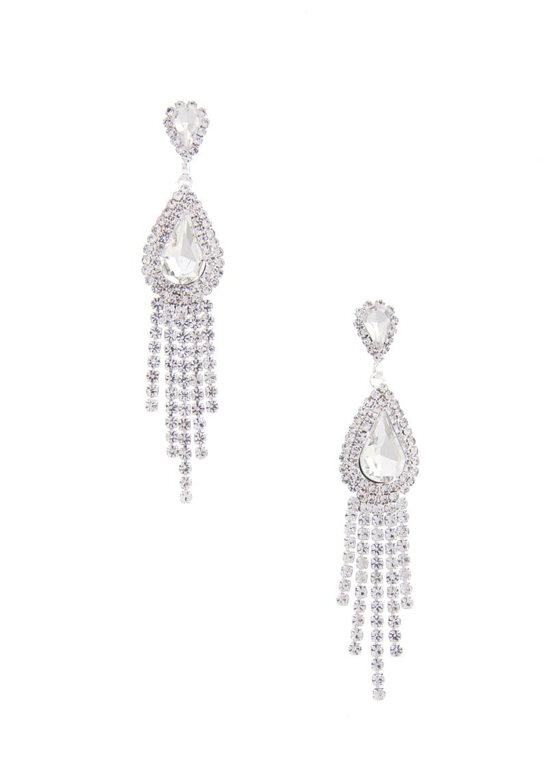TEARDROP RHINESTONE EARRING