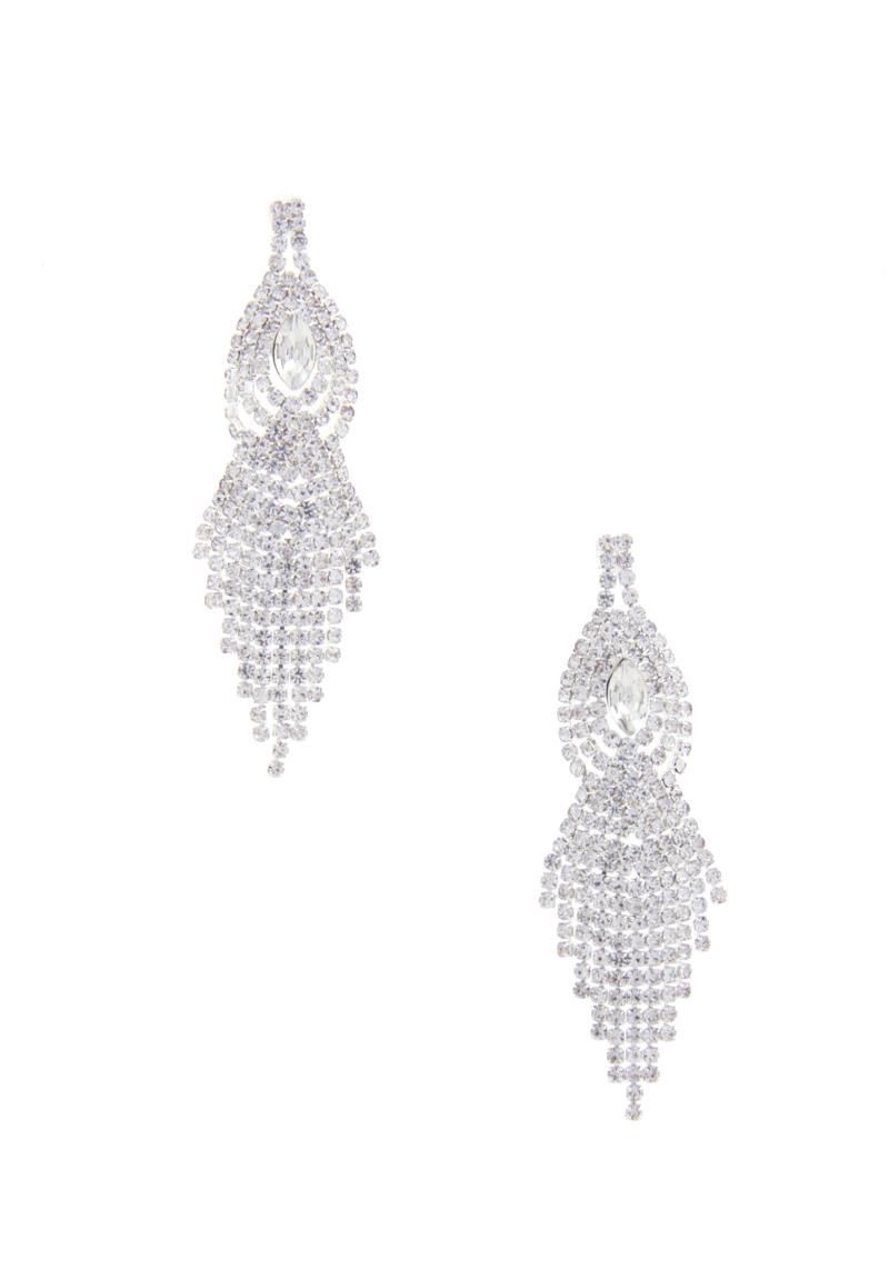 RHINESTONE DANGLE DROP EARRING