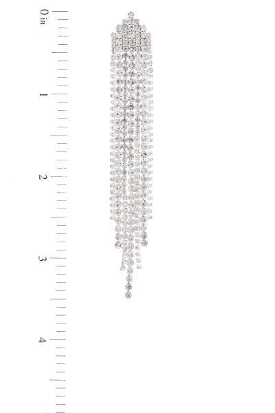 RHINESTONE FRINGE EARRING