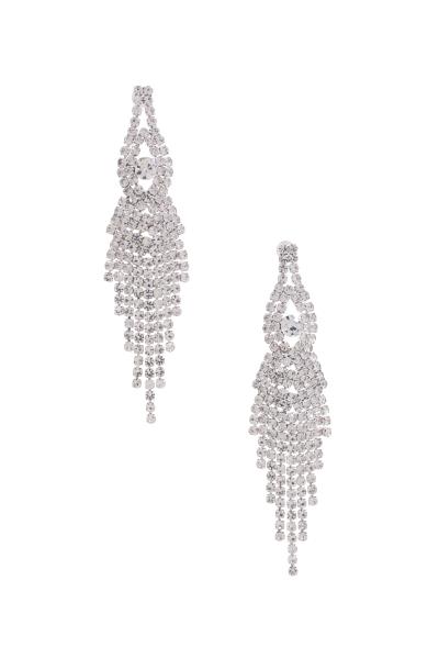 RHINESTONE DANGLE EARRING