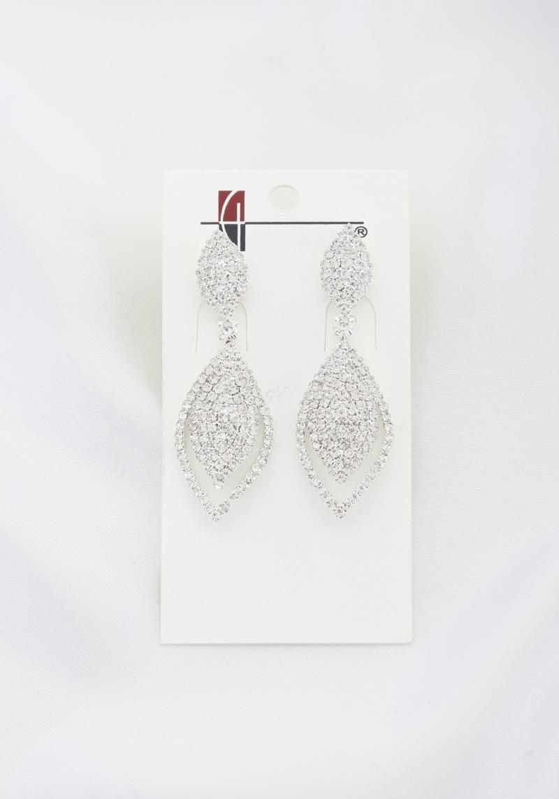 MARQUISE RHINESTONE DANGLE EARRING