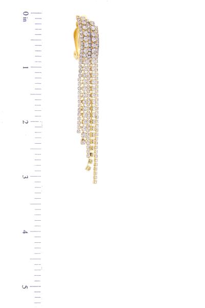 RHINESTONE CLIP EARRING