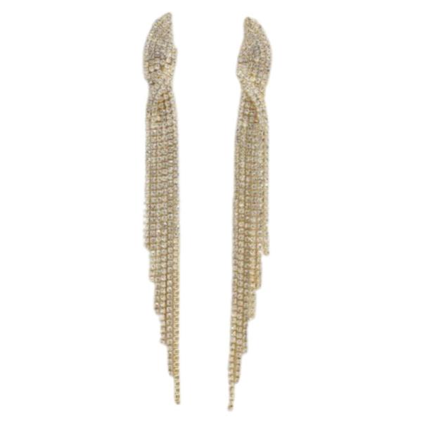RHINESTONE DROP EARRING