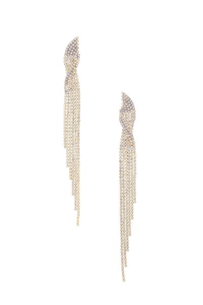 RHINESTONE DROP EARRING