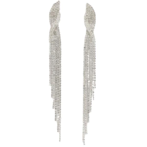 RHINESTONE DROP EARRING