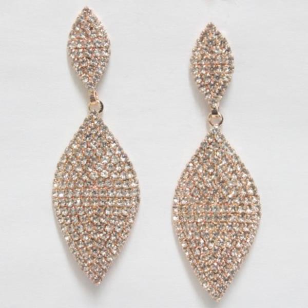 DOUBLE MARQUISE RHINESTONE EARRING