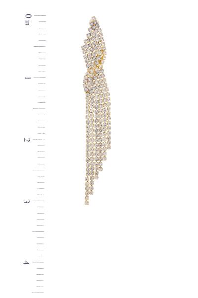 RHINESTONE POST DROP EARRING