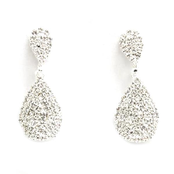 RHINESTONE TEARDRO PDANGLE EARRING