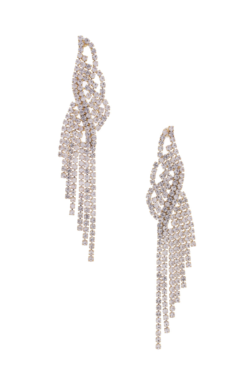 RHINESTONE DANGLE EARRING