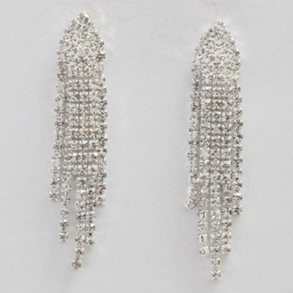 RHINESTONE DANGLE EARRING