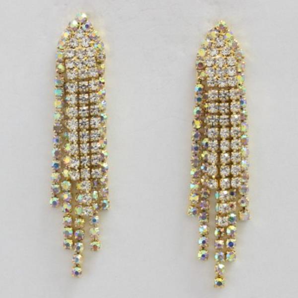 RHINESTONE DANGLE EARRING