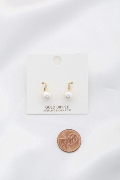 PEARL RHINESTONE EARRING
