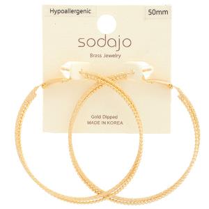 SODAJO DOUBLE CIRCLE HOOP EARRING