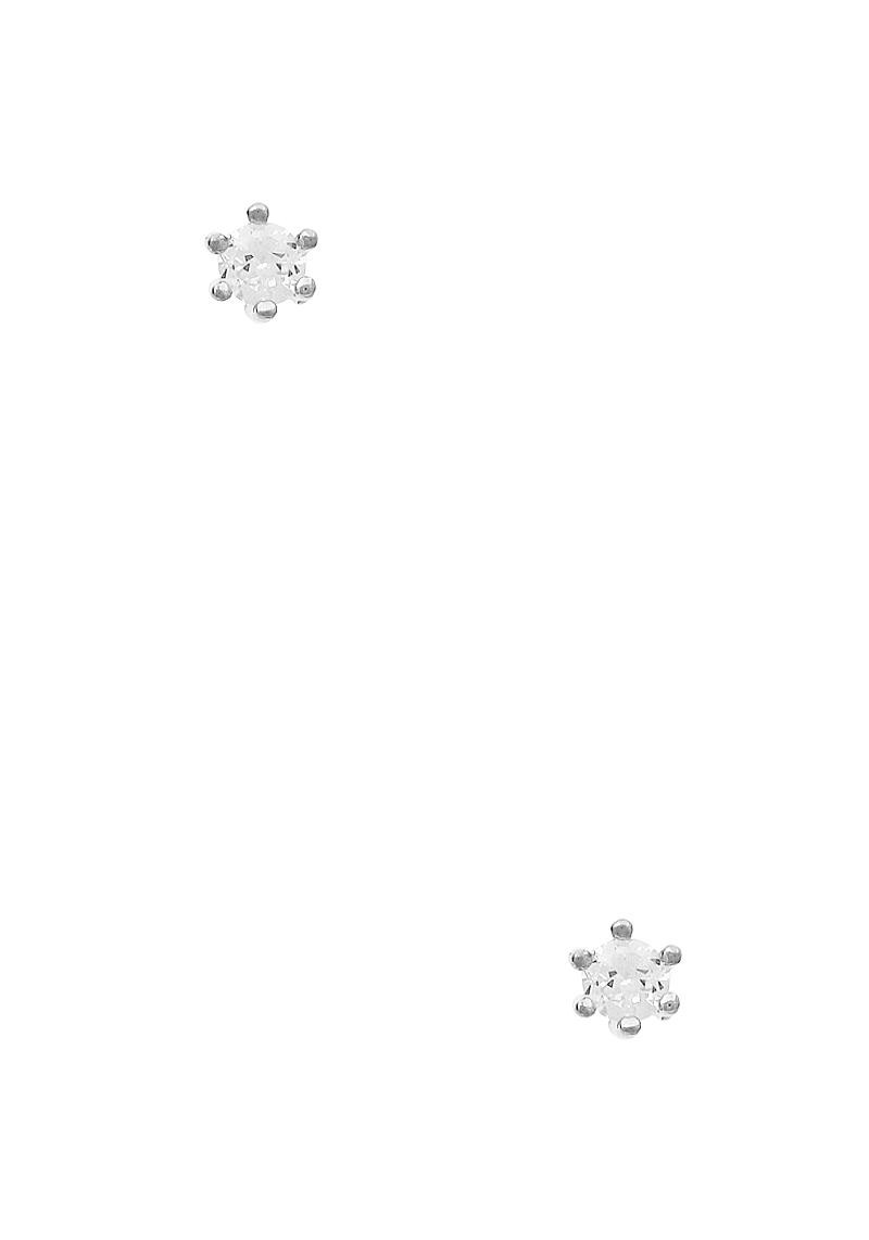 FASHION 4MM CRYSTAL STUD EARRING