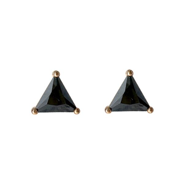 TRIANGLE 7MM CRYSTAL STUD EARRING
