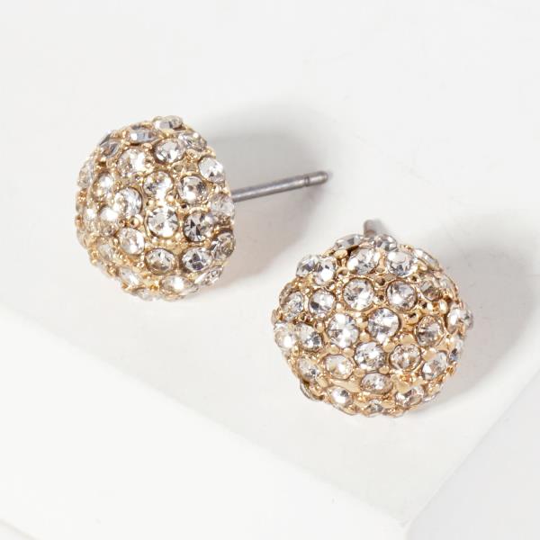 PEARL BEAD ROUND STUD EARRING