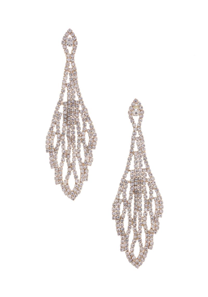 RHINESTONE DANGLE EARRING