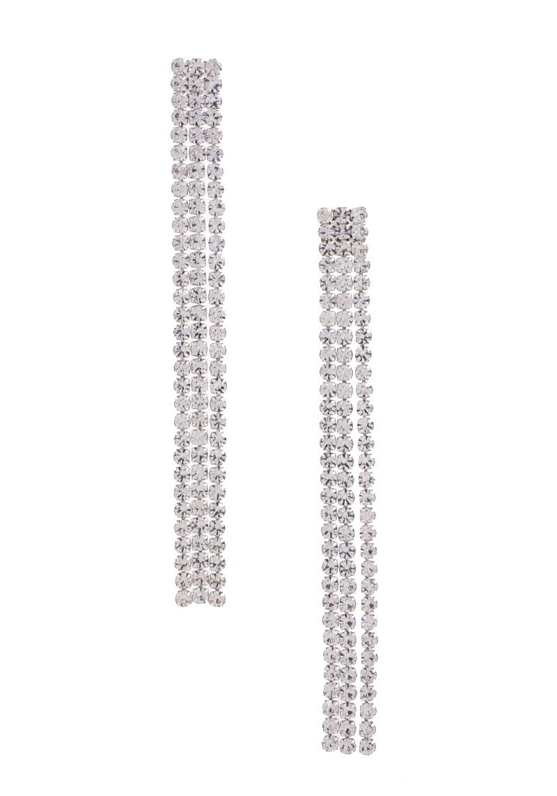 RHINESTONE DANGLE EARRING
