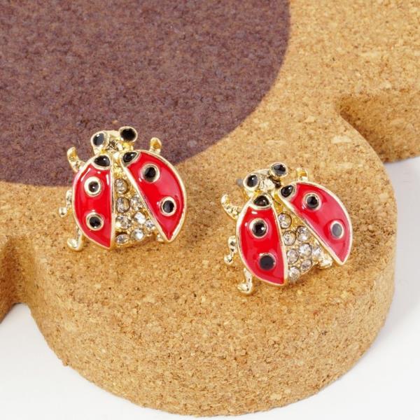 LADYBUG POST EARRING