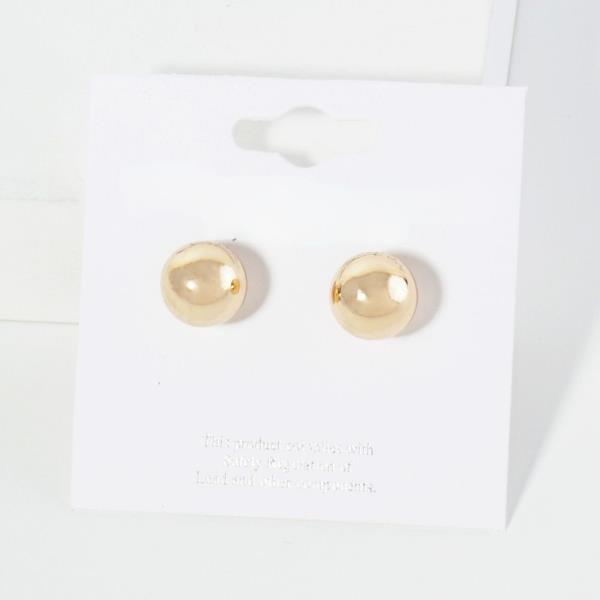 METAL BALL STUD EARRING