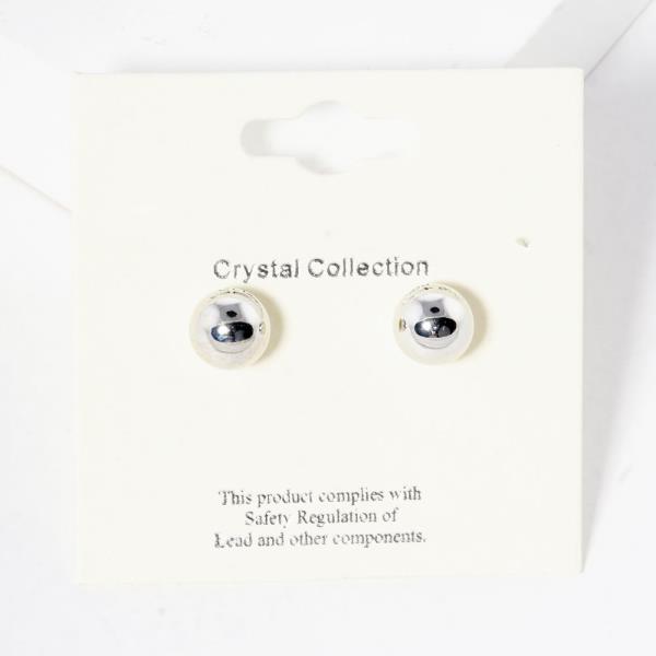 METAL BALL STUD EARRING