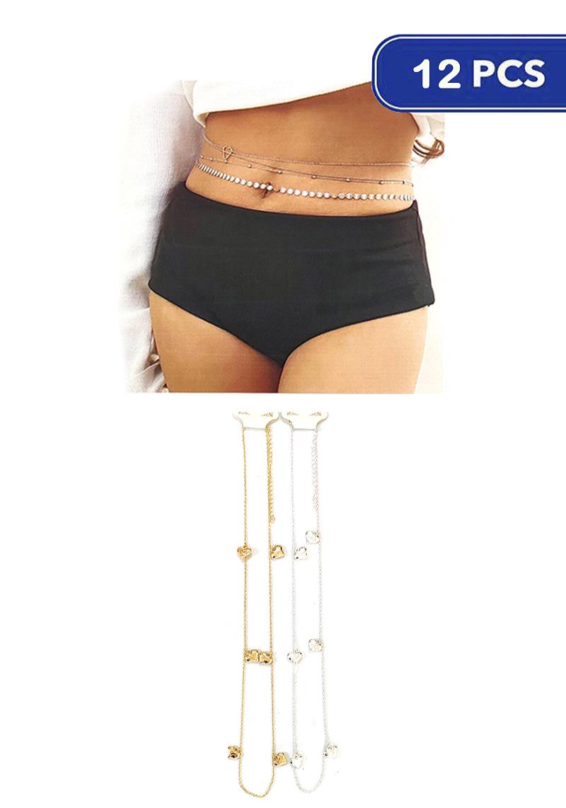 FASHION CHAIN BELLY BELT (12 UNITS)