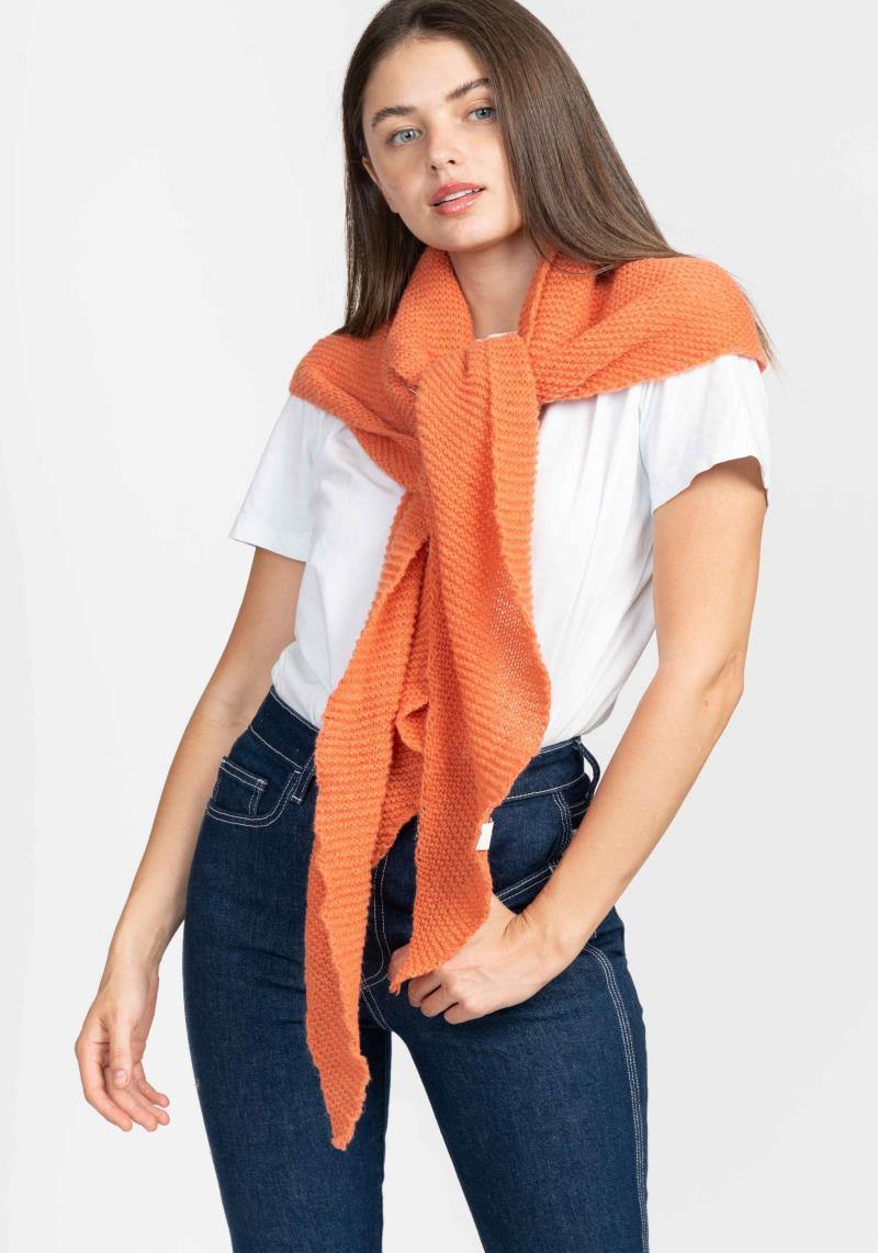 FASHION TRIANGLE KNIT SCARF