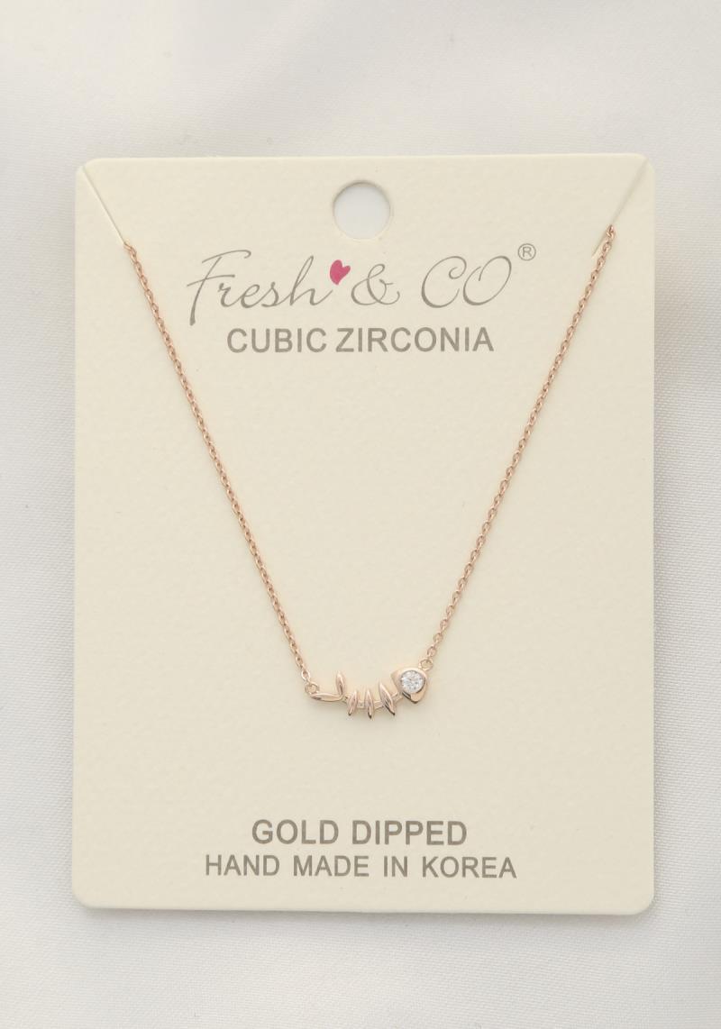 FISH CHARM GOLD DIPPED NECKLACE