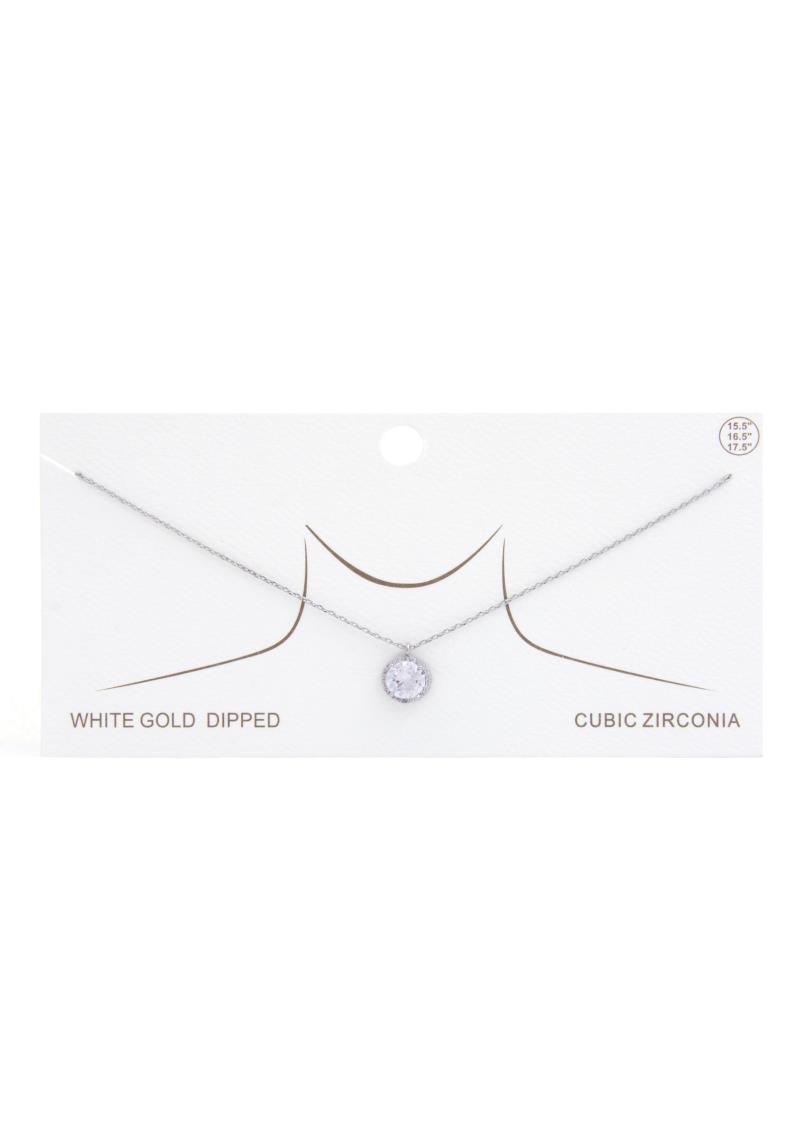 ROUND CRYSTAL NECKLACE